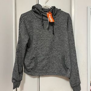 Brand New With Tags Women's Superdry Sweater Hoodie Grey Gray M Medium